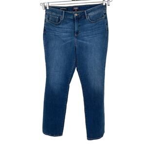 NYDJ Jeans Marilyn Straight denim blue size 16